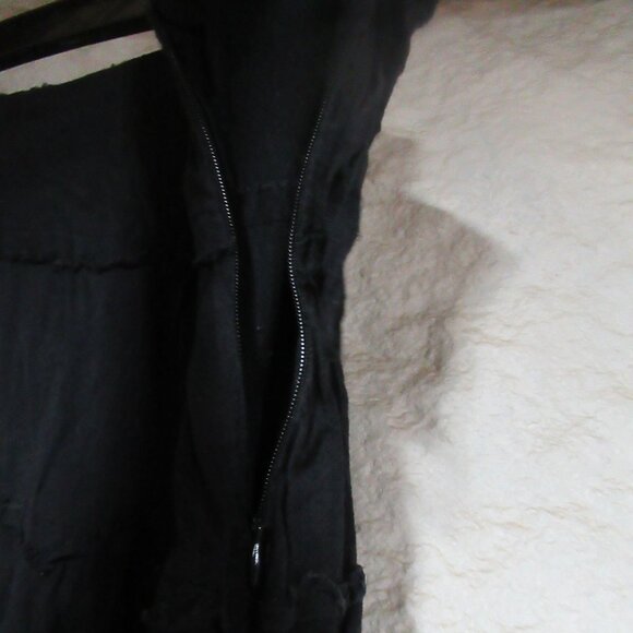 Wet Seal Goth Boho Black Tiered Skirt SzL - Picture 4 of 5